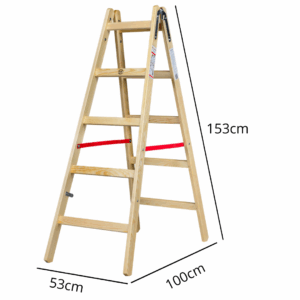 Drabina drewniana 2x5 wymiar KASTOM