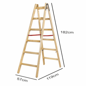 Drabina drewniana 2x6 stopni wymiar kastom