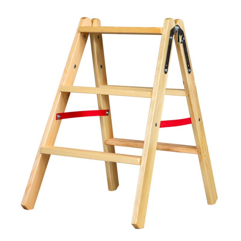 Drabinka drewniana składana 3 stopnie