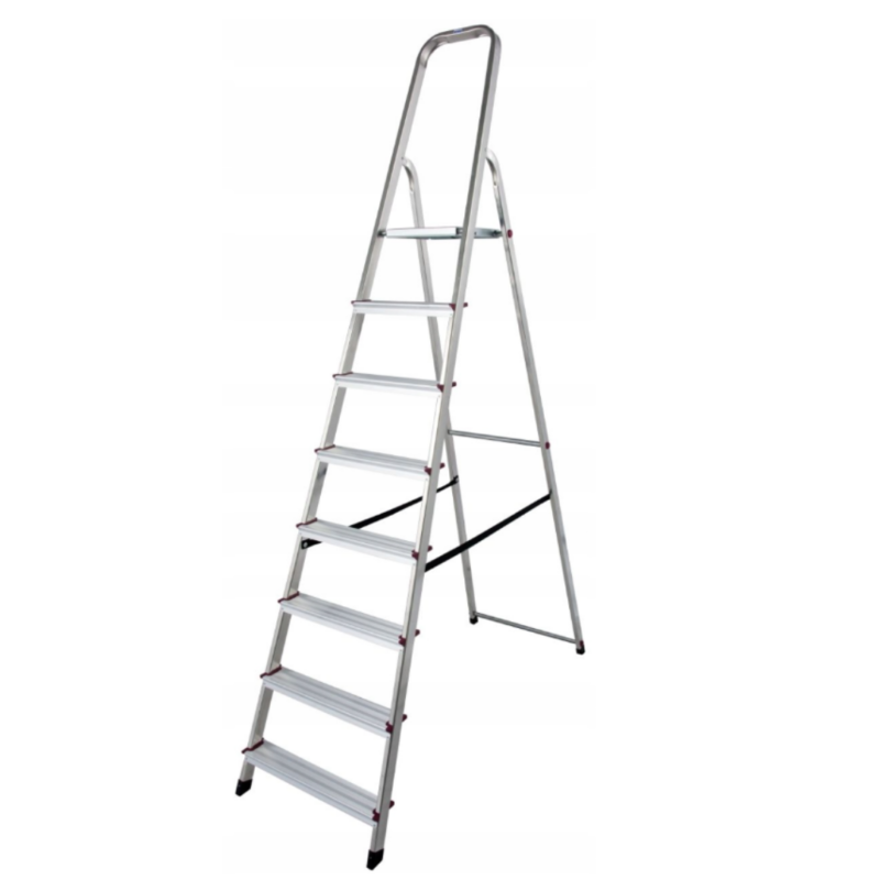 Drabina aluminiowa 8 stopniowa domowa KASTOM