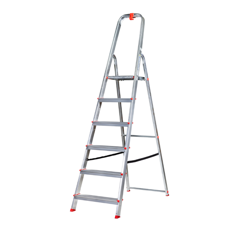 Drabina aluminiowa 6 stopniowa domowa KASTOM