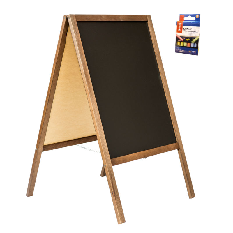 Potykacz reklamowy drewniany