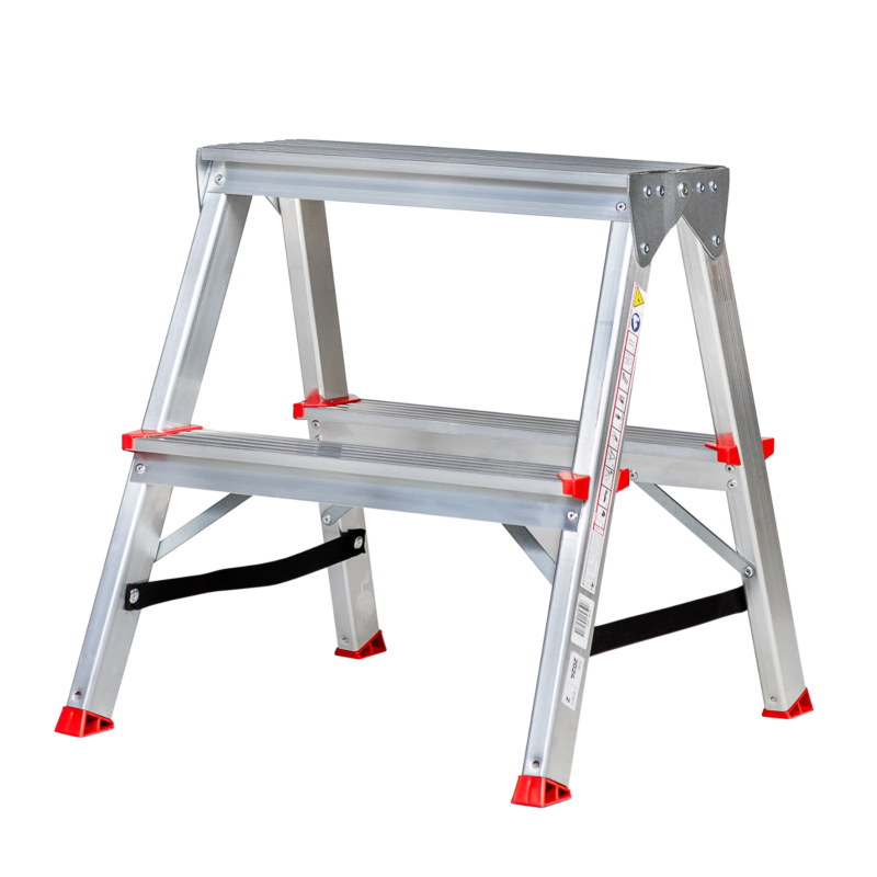 Drabina aluminiowa dwustronna 2 stopnie