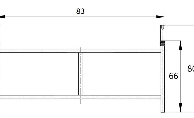 Połówka rusztowań